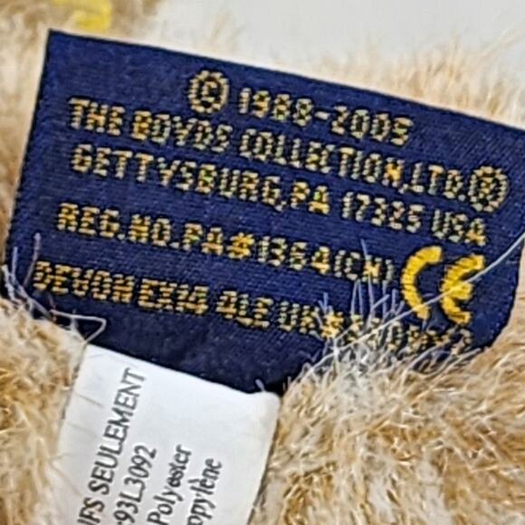 Vintage Boyd's Head Bean Collection Brown MISS GRADUATE Plush Stuffed Bear Toy - Picture 11 of 13